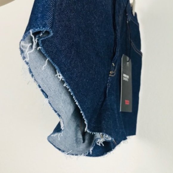 Levi's Wedgie Straight Jeans Women's Size 28 Fringe Pocket No Man's Land NWT - Picture 3 of 5